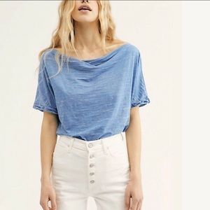 Free people off the shoulder tee